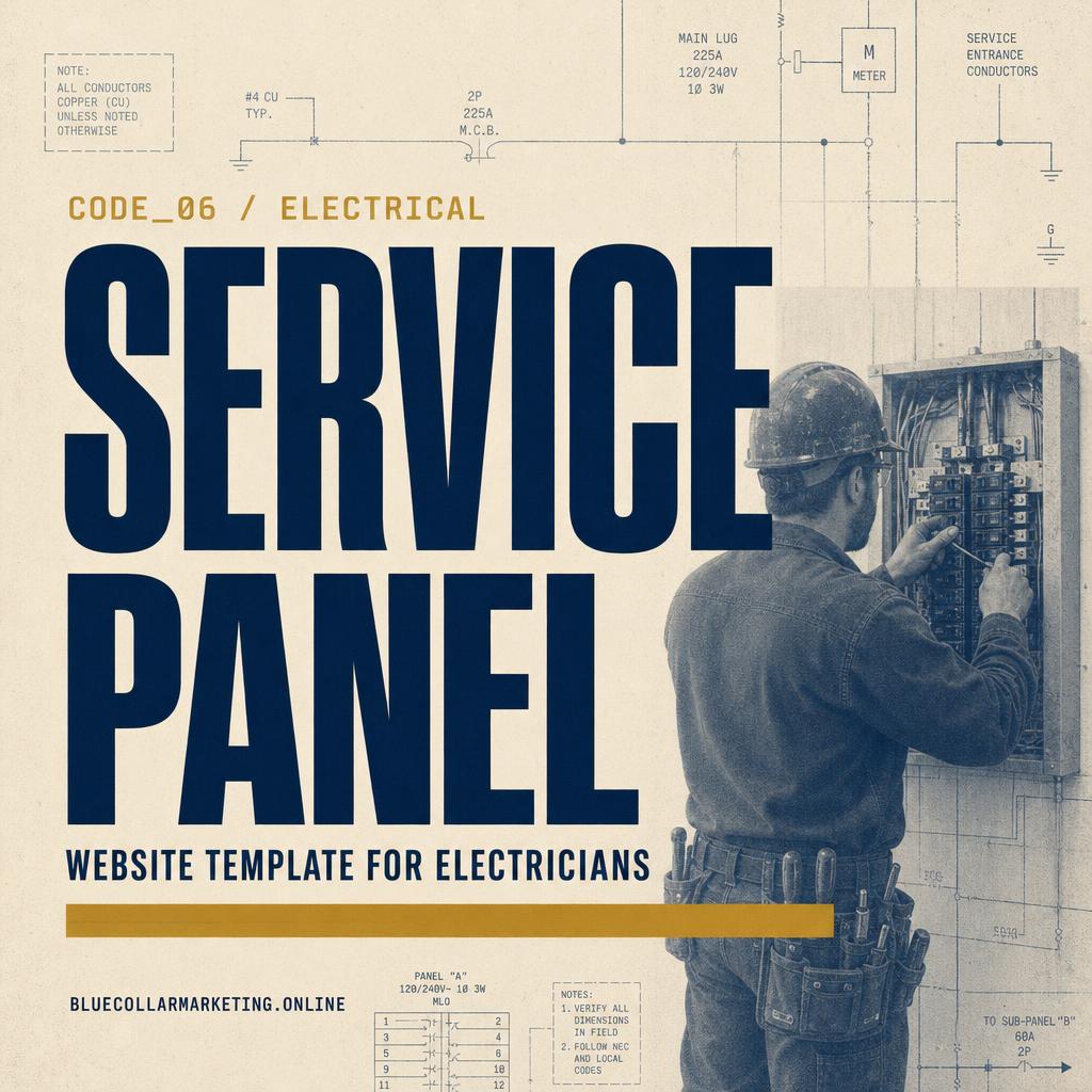 Service Panel — Electrical website template