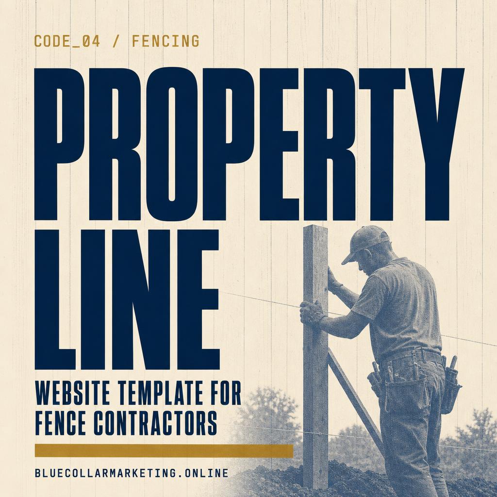 Property Line — Fencing website template